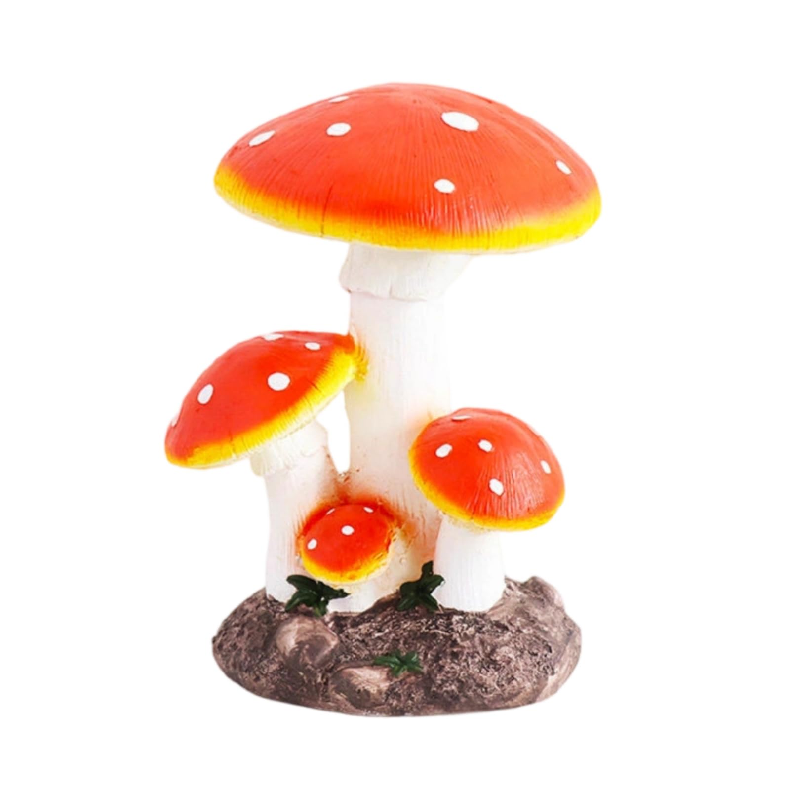 Pilz frostbeständig Pilzfigur Pilzskulptur für Hobbygärtner, Terrasse, Kleiner Dreistieliger Pilz
