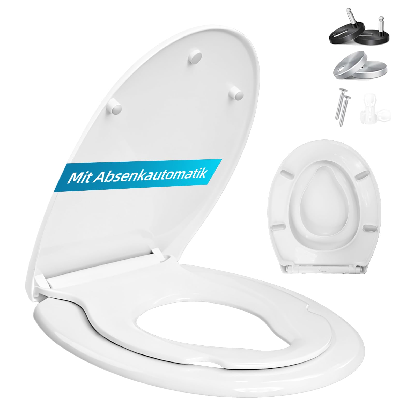 Toilet Lid with Soft-Close Mechanism (Oval Child Seat - Premium)