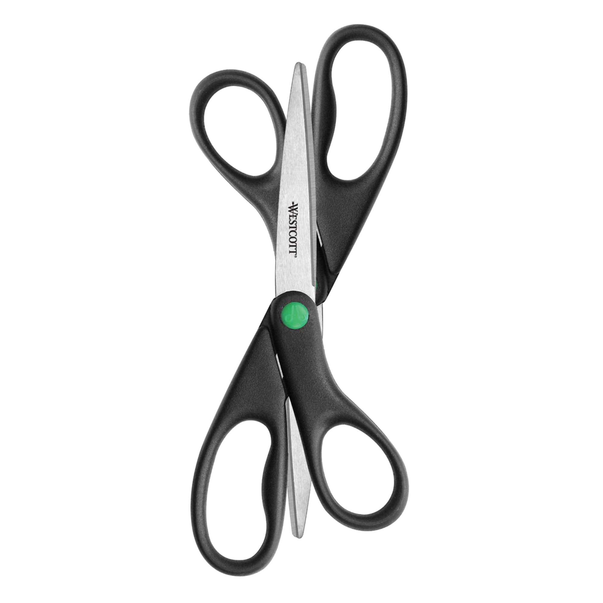 Westcott15179 8-Inch KleenEarth Recycled Scissors For Office and Home, Black, 2 Pack