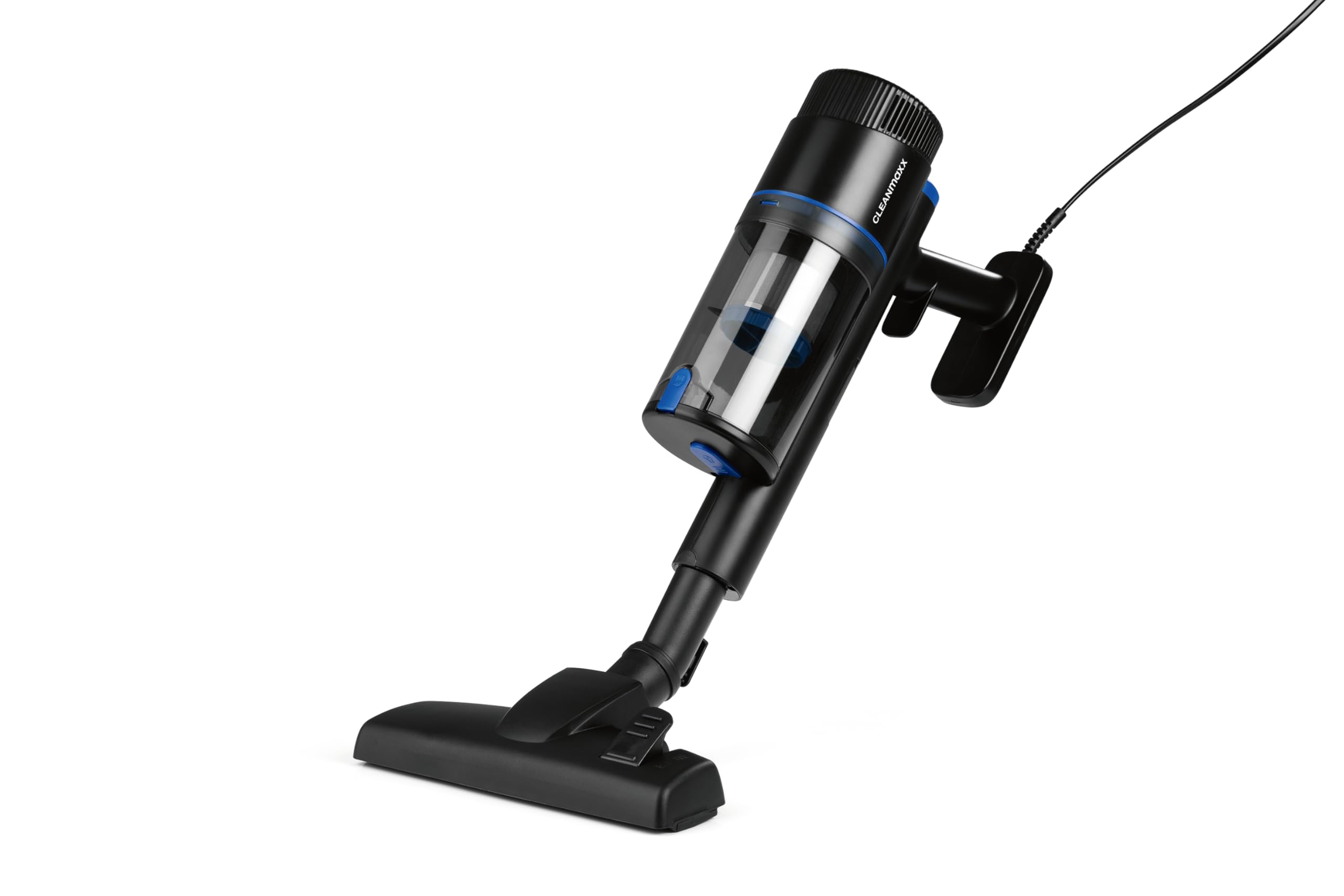 CLEANmaxx Aspirateur cyclonique - Aspirateur de Sol et à Main sans Sac 2 en 1 - Forte Puissance d'aspiration 15 kPa et 600 W - Idéal pour Les Poils d'animaux - avec Filtre HEPA 13 hypoallergénique