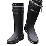 Rain Boots for Men Waterproof Mens Knee High with PVC Rubber Boots Mens Mud Boots, Comfort Lightweight Gardening Fishing Shoes for Yard Farm Outdoor Work