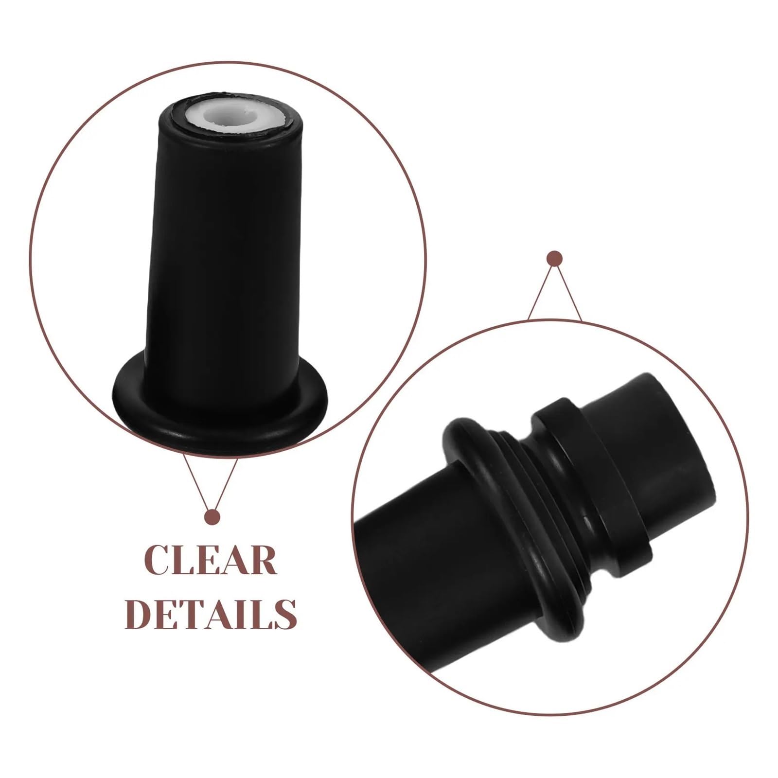 5 Stück Schwarze Gummispitzen For Cello-Stachel-Bodenschutz