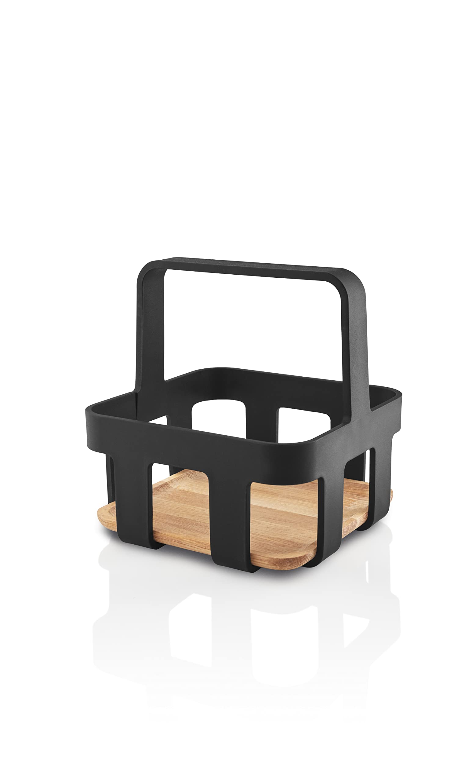 EVA SOLO Nordic Kitchen Table Caddy, Elegant Serving Option and Practical Design with Carry Handle, Ideal for Cosy Barbecues on the Patio, Black