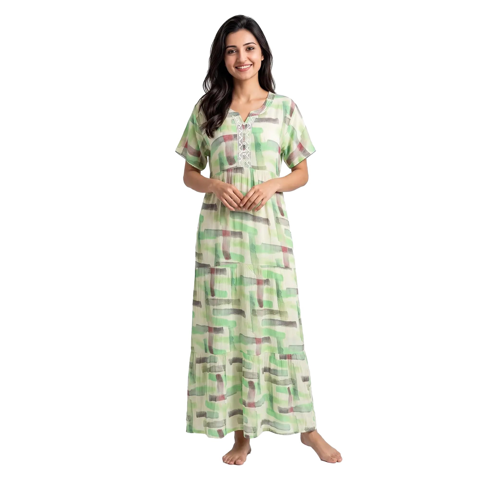 juliet Women’s Printed Rayon Nighty Soft & Comfortable Sleepwear-picture-12