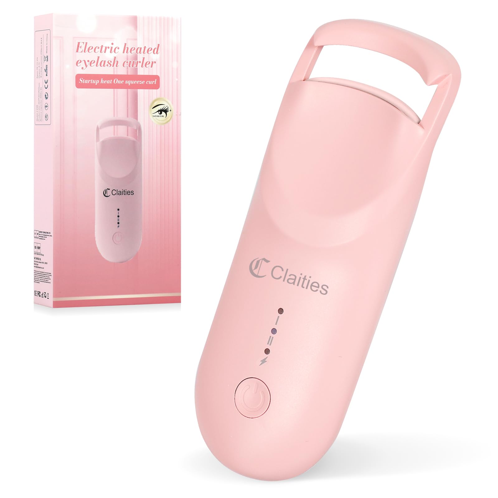 Heated Eyelash Curler - 10s Heat, 3s Curl, 24H Hold | Dual-Temp Control & USB-C Recharge | Burn-Proof Design-image-2