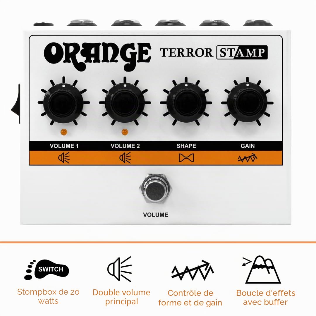 Orange Terror Stamp - Amplificateur de Guitare Électrique en Format Pédale