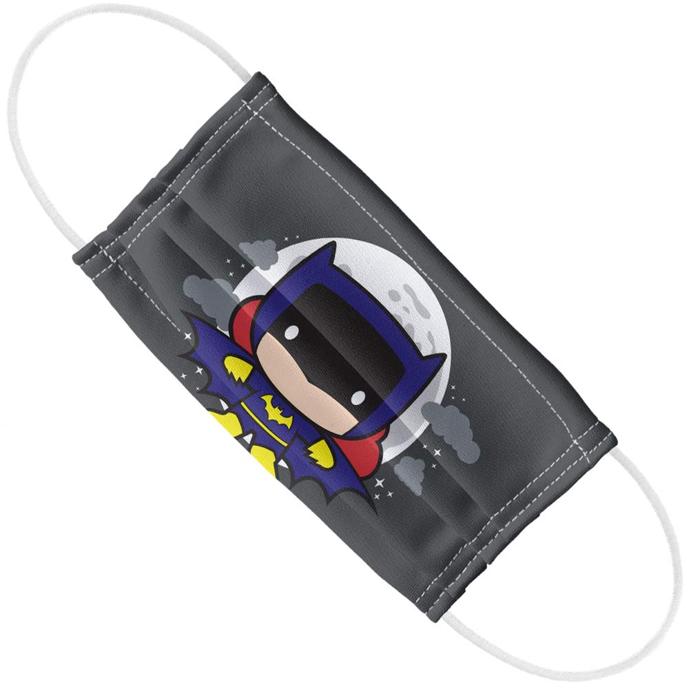 Popfunk Batgirl Chibi 1-Ply Reusable Face Mask Covering with Adjustable Nose Wire, Unisex