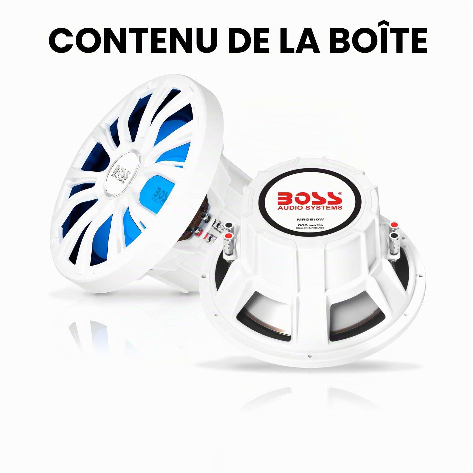 Boss Marine 800w Mrgb10w Speaker One Size