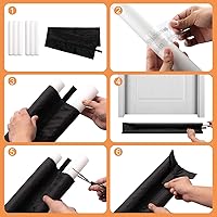 Vista 5 de Muove - Tope y bloqueador de puerta resistente, protector de corrientes de aire a prueba de sonido para puertas y ventanas