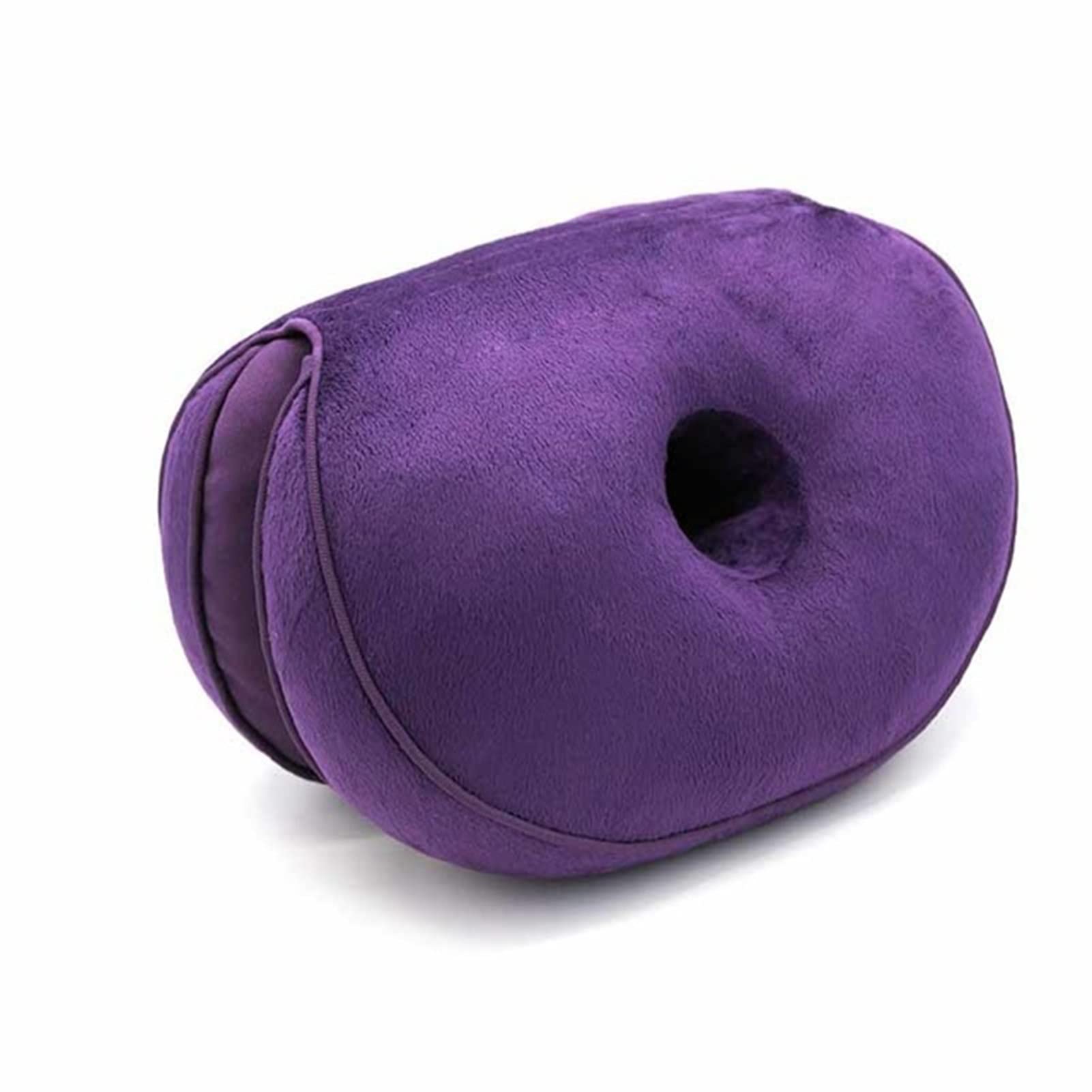 Cojín de Asiento Suave para Silla de Ruedas, Multifuncional, de Doble Comodidad, ortopédico, de Espuma viscoelástica, Plegable para la Pelvis, cojín Elevador de Caderas p