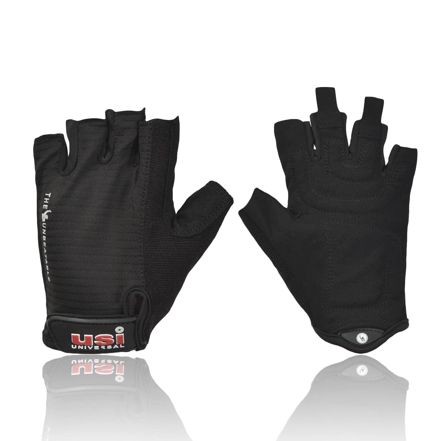 USI UNIVERSAL 733AS Assault Fitness Gloves, Workout Powerlifting Gloves, Microfiber, Padded Palm & Silicon Tab Closure (Medium, Black) (B09RQTPJJL) Amazon Price History, Amazon Price Tracker
