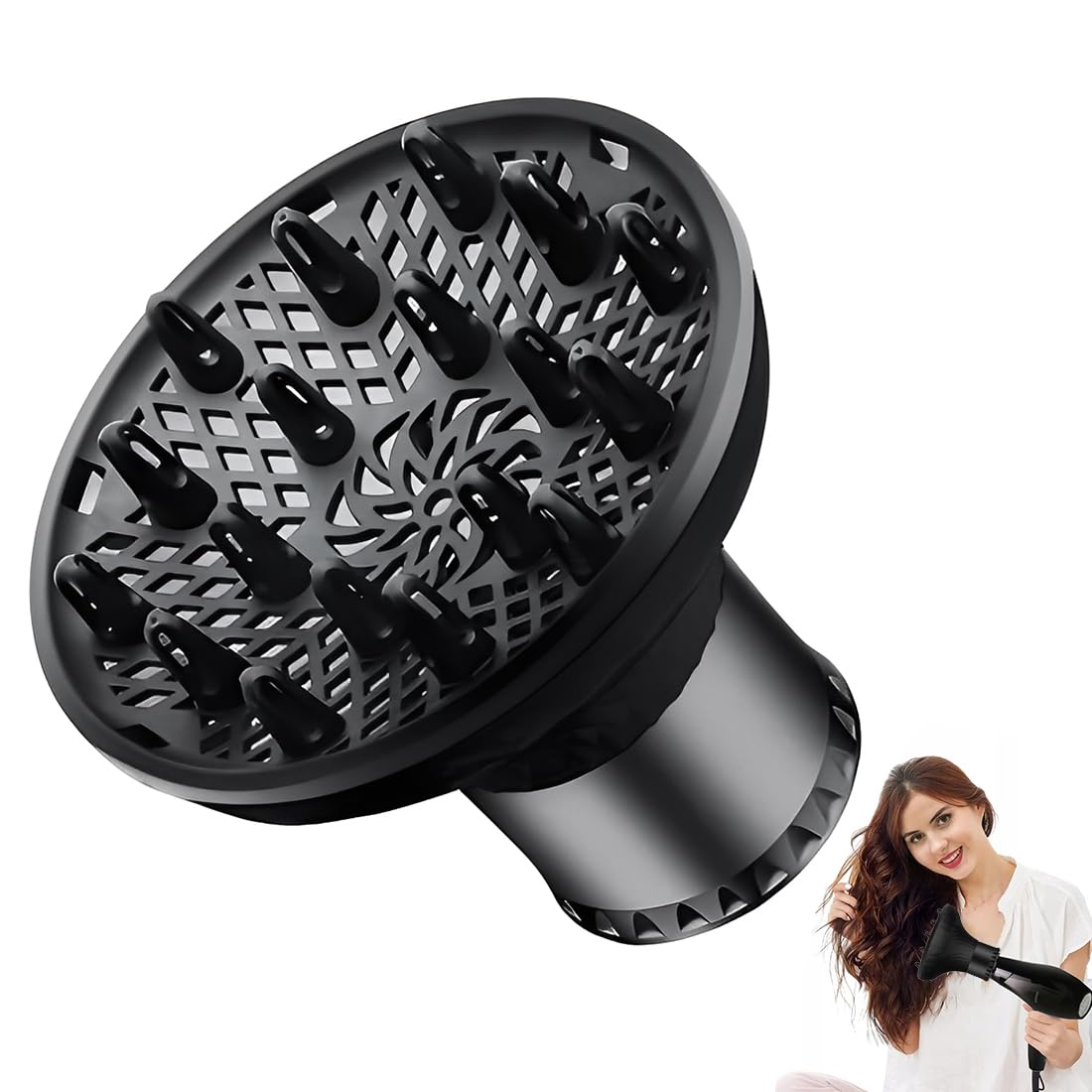 universale dei capelli Diffusore per Capelli, Universale dei Capelli Diffusore, Diffusore per capelli ricci Regolabile da 4cm a 6cm