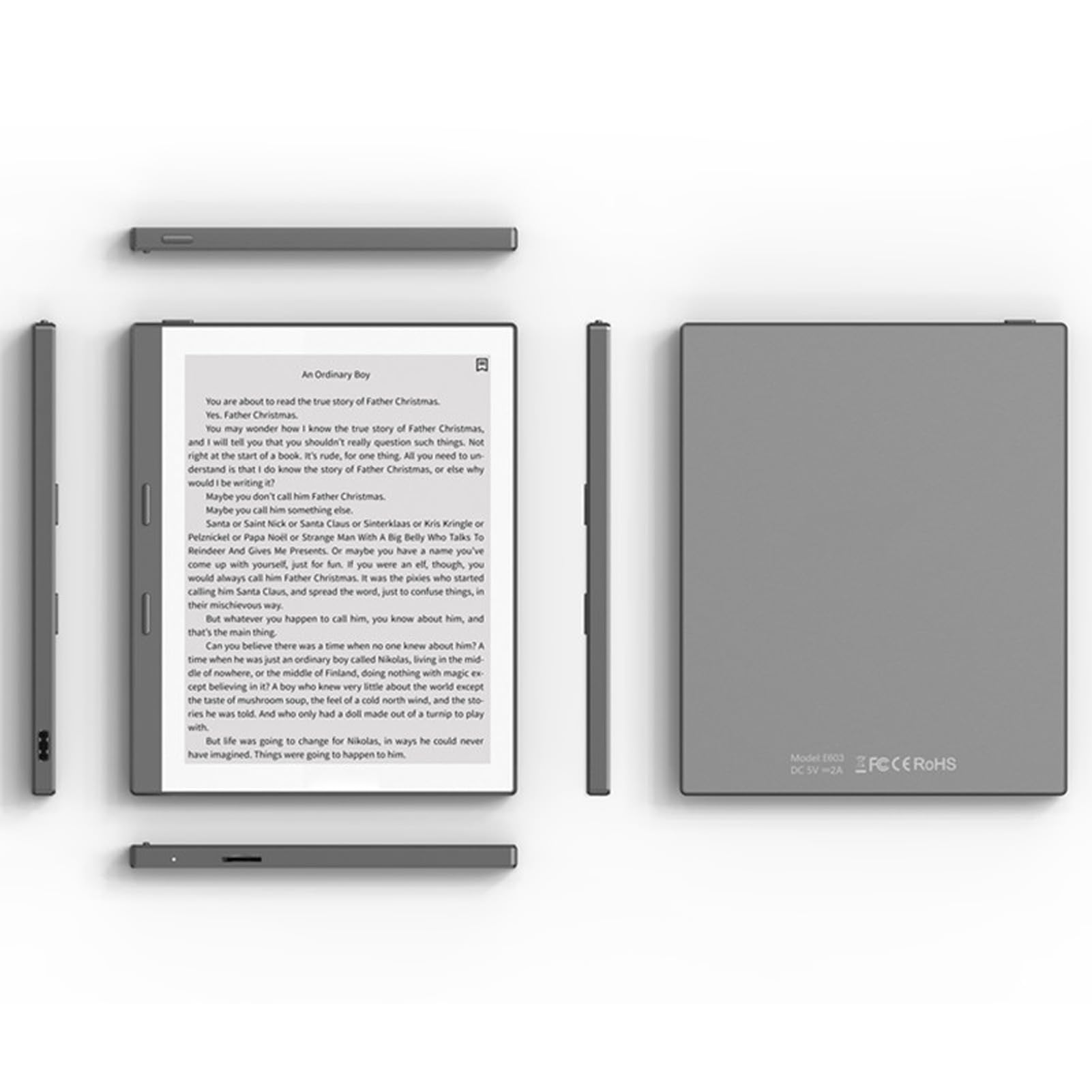 5.76 Android E Reader | E Ink HD 198ppi Display | Modo de Luz Cálida y Oscura Ajustables | Epub/PDF/Mobi Soporte | Bluetooth 5.0 | WiFi | Incluye Estuche Protector (Grey)