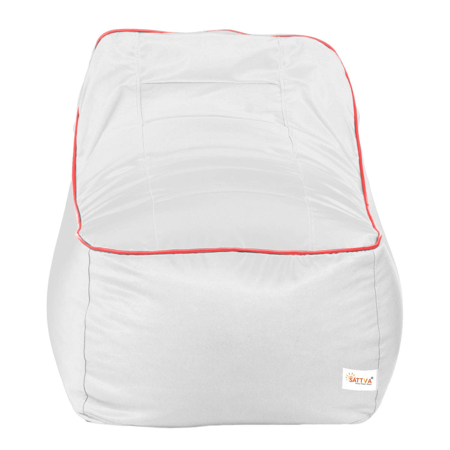 Sattva Rester XXXL Bean Bag Cover Without Beans - White-picture-16