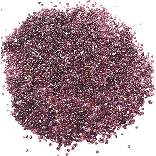 Copeaux de grenat non percés pour combler les vides des bijoux sans perçage