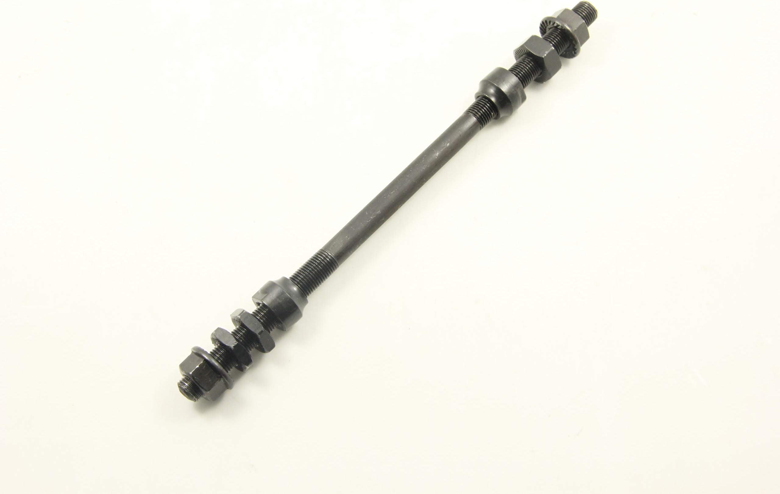 transformparts Bike Bicycle Rear Axle 3/8 x210mm 26tpi Hub Cones Locknuts Washers Set