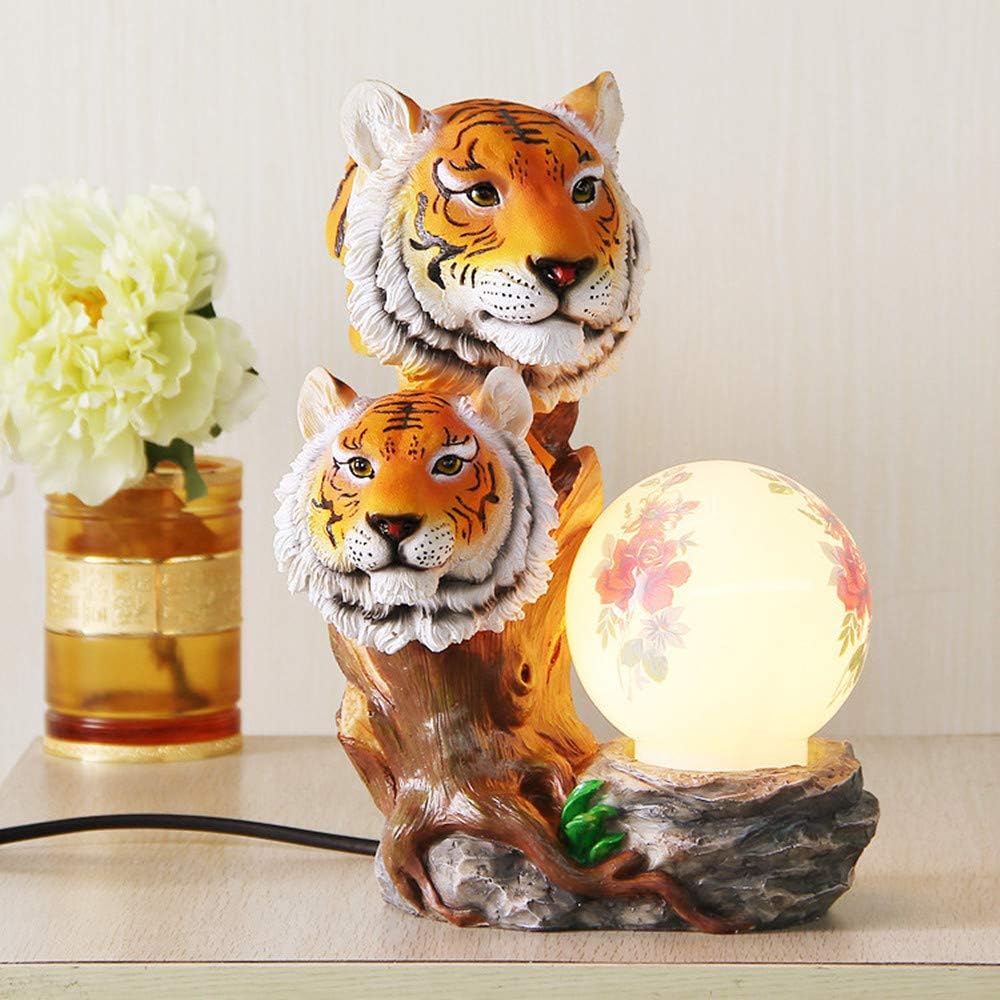 Buy 1 get 1 Aibote Tigers Head Statue with Peony Flower Painted Lamp Novelty Sculpture Figurine Night Light Desk Table Bedroom Home Decorations Crafts Gift Black Friday Sale 2022 Aibote Tigers Head Statue with Peony Flower Painted Lamp Novelty Sculpture Figurine Night Light Desk Table Bedroom Home Decorations Crafts Gift