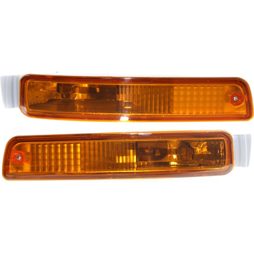Evan Fischer Turn Signal Light Compatible with Toyota Camry 95-96 Set of 2 (RH and LH) Assembly On Bumper Left and Right Side Inner