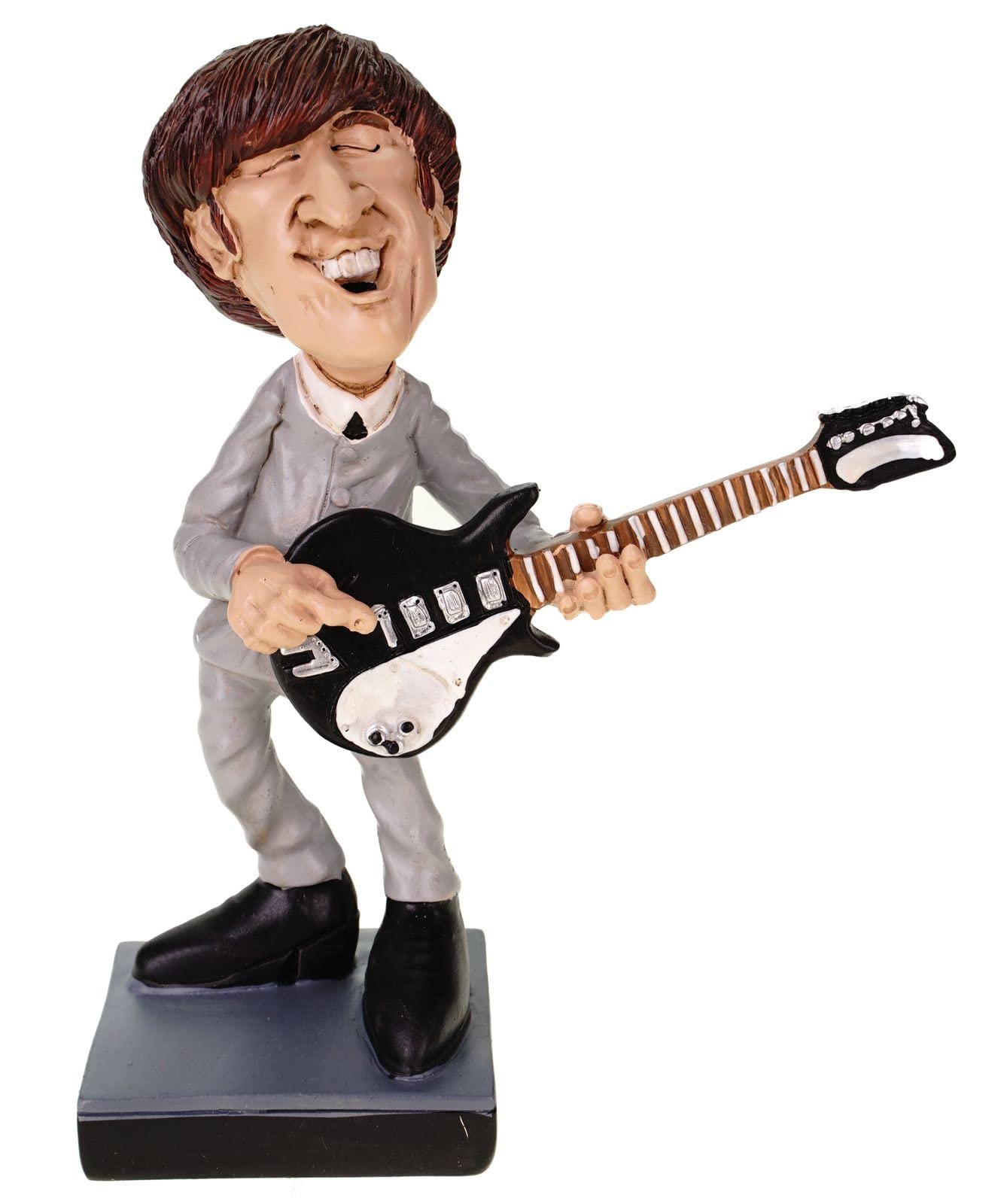 VOGLER Joh. Vogler GmbH Funny Life – Popstar John, du groupe pop le plus célèbre au monde, en pierre artificielle peinte à la main, collection Warren Stratford - Les Beatles, Paul McCartney, John Lennon, RIngo Starr, George Harrison VOGLER Joh. Vogler GmbH Funny Life - Popstar John, du groupe pop le plus célèbre au monde, en pierre artificielle peinte à la main, collection Warren Stratford