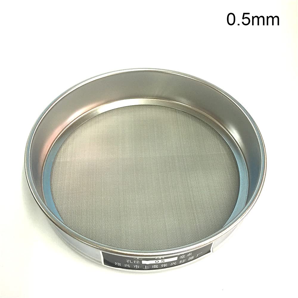 1 tamiz de Prueba Laboratorio, Suelo 20cm | Tamaños de apertura múltiples del tamiz hortícola galvanizado de la prueba de la parte inferior de la tapa(20mm)