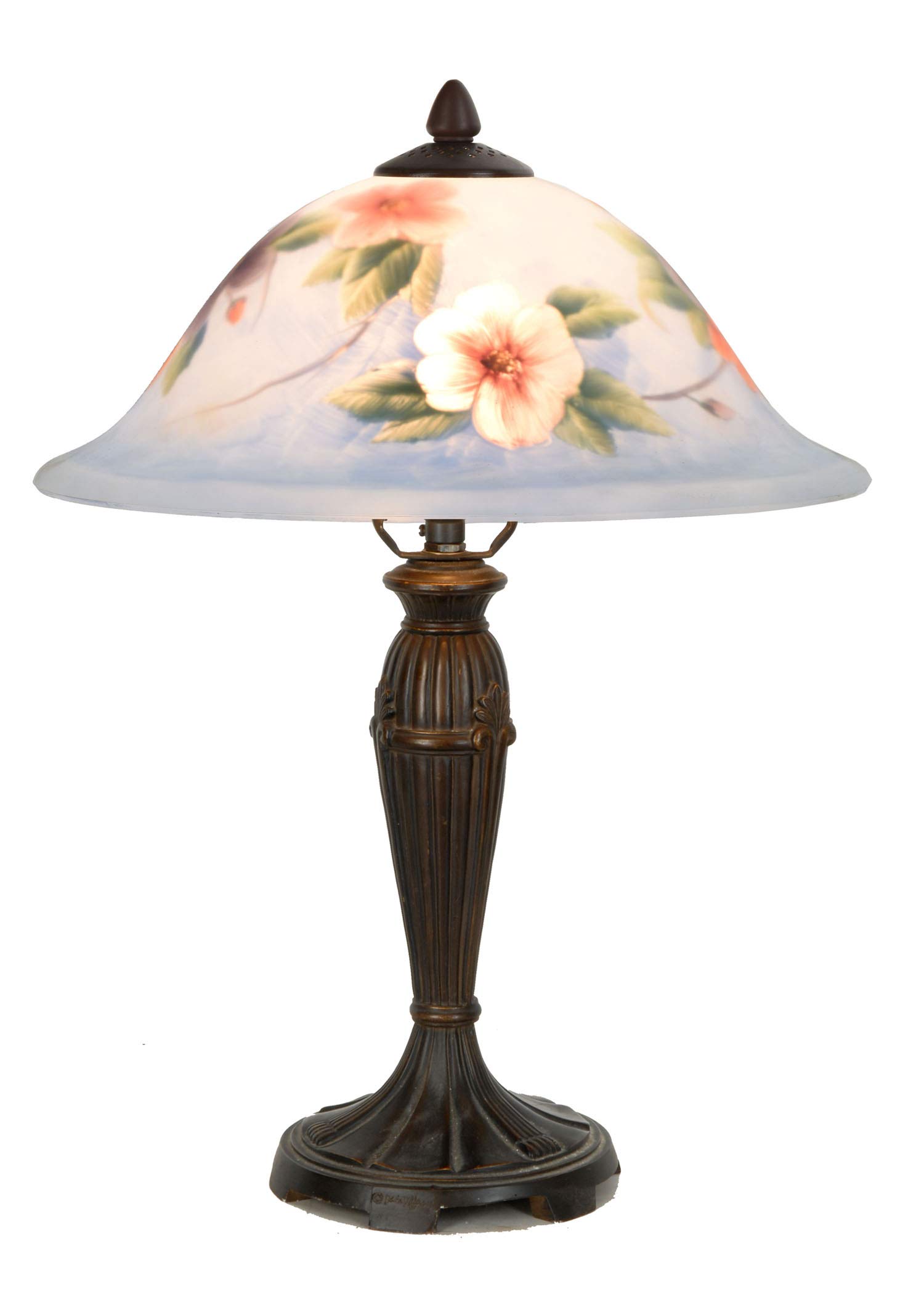 ZhimeiHand Painted Table Lamp, Stained Glass, 52