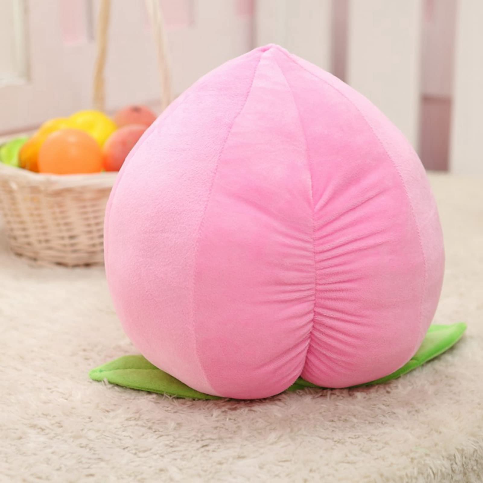 Amazon.co.jp: 桃抱き枕 ぬいぐるみ クッション かわいい ふわふわ も