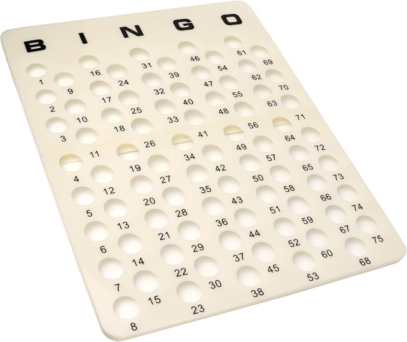 GSE Professional Bingo Master Board for 1.5" Balls, Large Calling Board | Two-Snap Design Masterboard for Bingo Game, Parties, Events, Bingo Halls, Family Game Nights and Large Groups