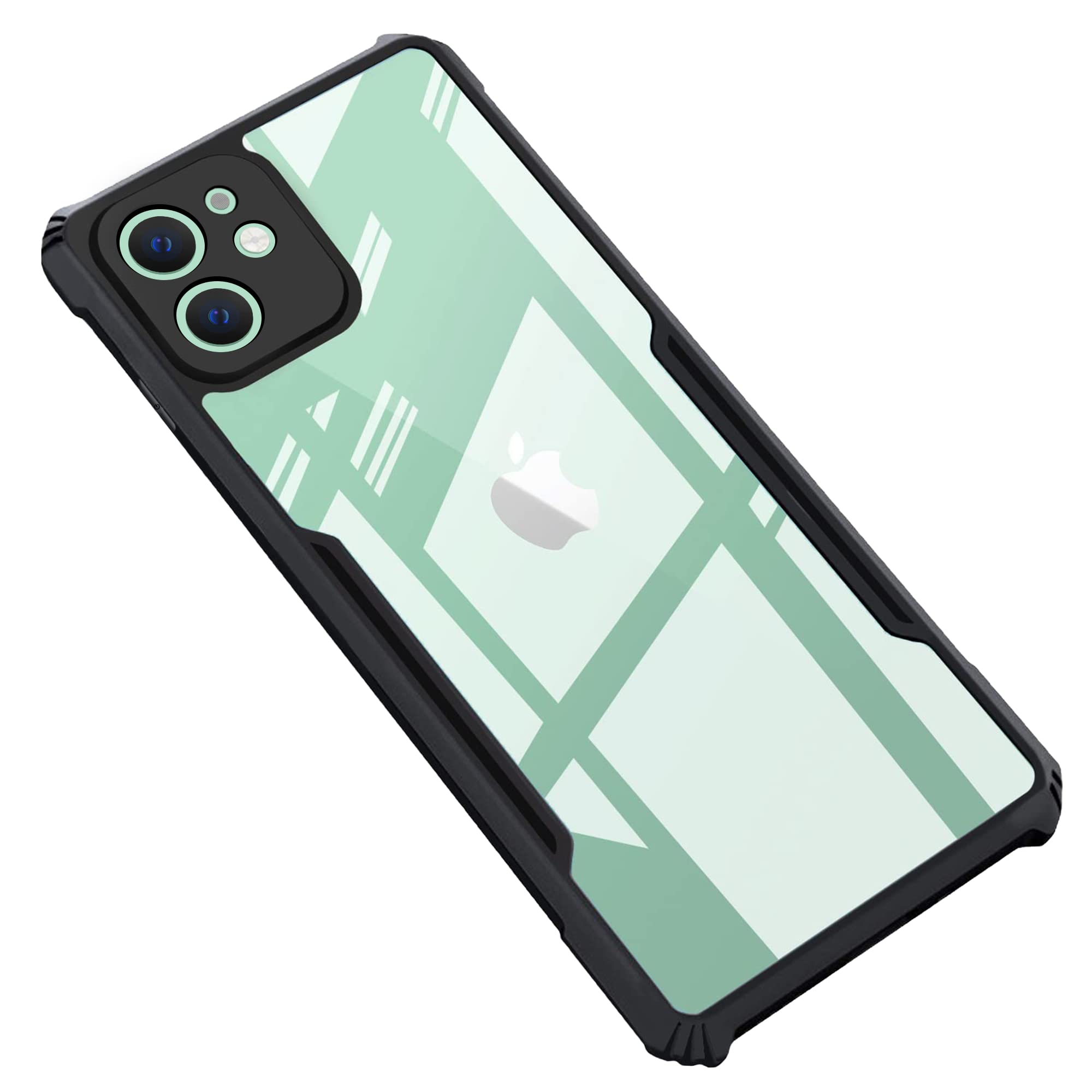 CEDO iPhone 11 (4G) Back Case Cover | Camera Protection Shockproof Bumper-Edge | Acrylic Crystal Clear 360 Degree Protection TPU+PC | Transparent Eagle Back Case Cover (Black) (B08SJ6PL6X) Amazon Price History, Amazon Price Tracker