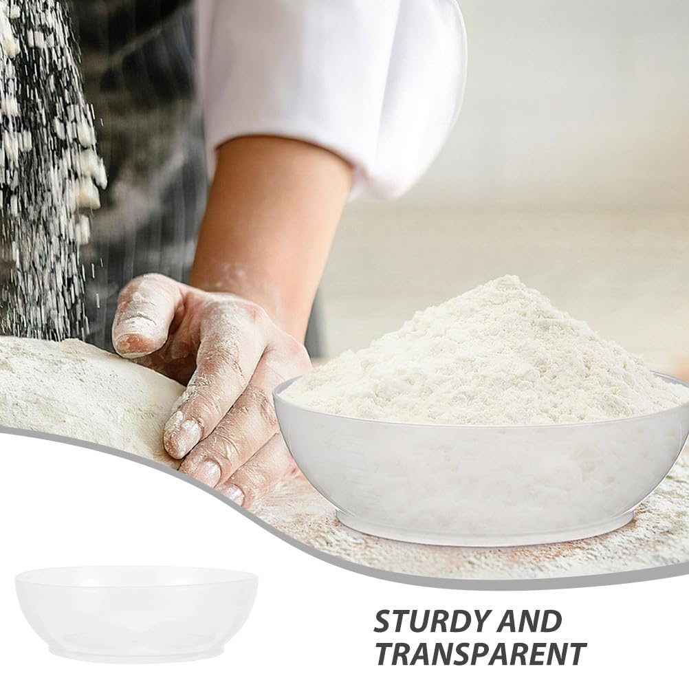Cabilock 2pcs Food Weighing Bowl: Digital Kitchen Scale Pan Transparent Measuring Bowl 600ML - Accurate Food Weighing Tray for Baking Cooking and Dieting Use