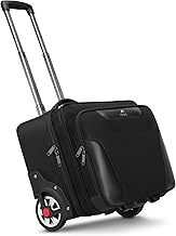 MATEIN Rolling Briefcase for Men, Large Rolling Laptop Bag with Big Wheels Fits 17.3 Inch Notebook for Travel Office Work,...