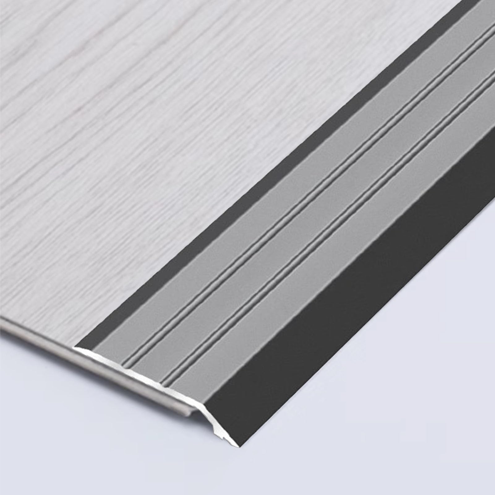 Transition Strip for Carpet to Wood, Smooth Floor Edging for Doorways, Adjustable Threshold Ramp