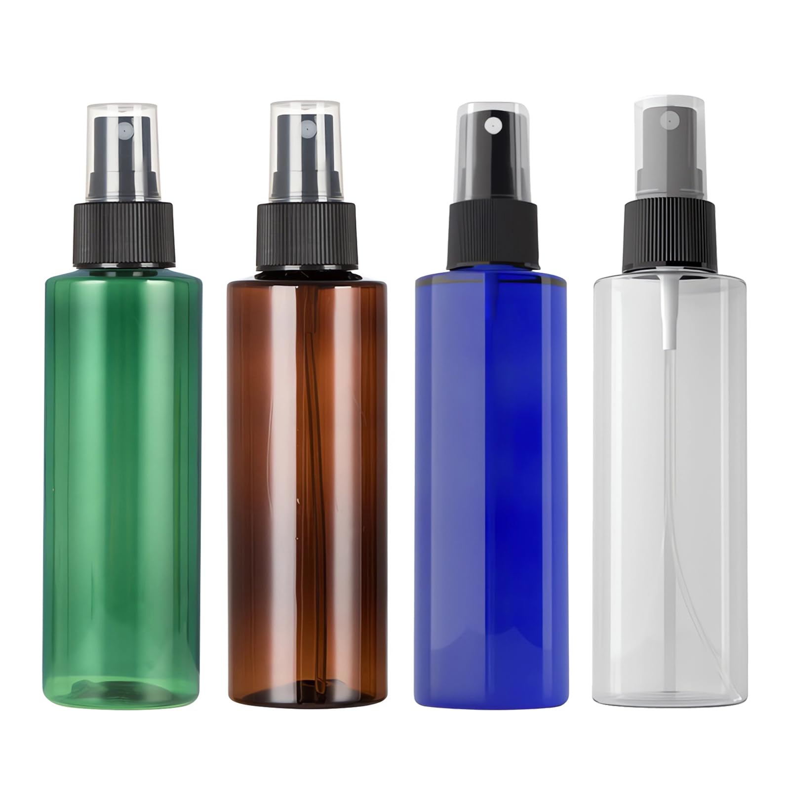 24 pièces 200ml Bleu flacons vaporisateurs vides en plastique de Avec Sprayer Noir，pour Nettoyage Cuisine Jardin Arroser Les Vaporisateur Plante Eau