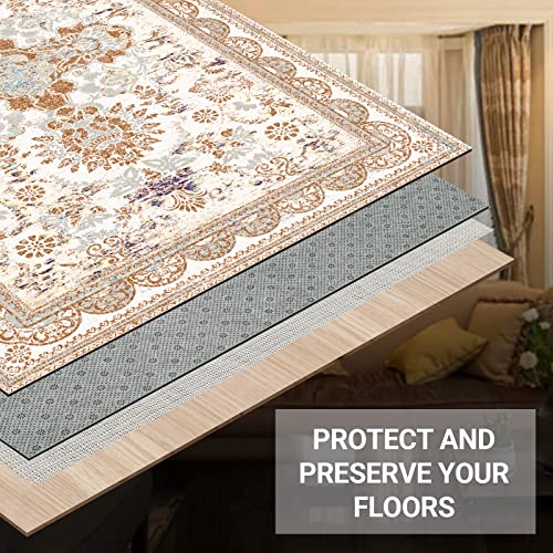Lux Xd Non Slip Felt Rug Pad Dual Surface Provide Protection And Cushion Keep Carpet In Place All Floors Safe 1/4" Thickness, 4 X 6 Feet #TOP4