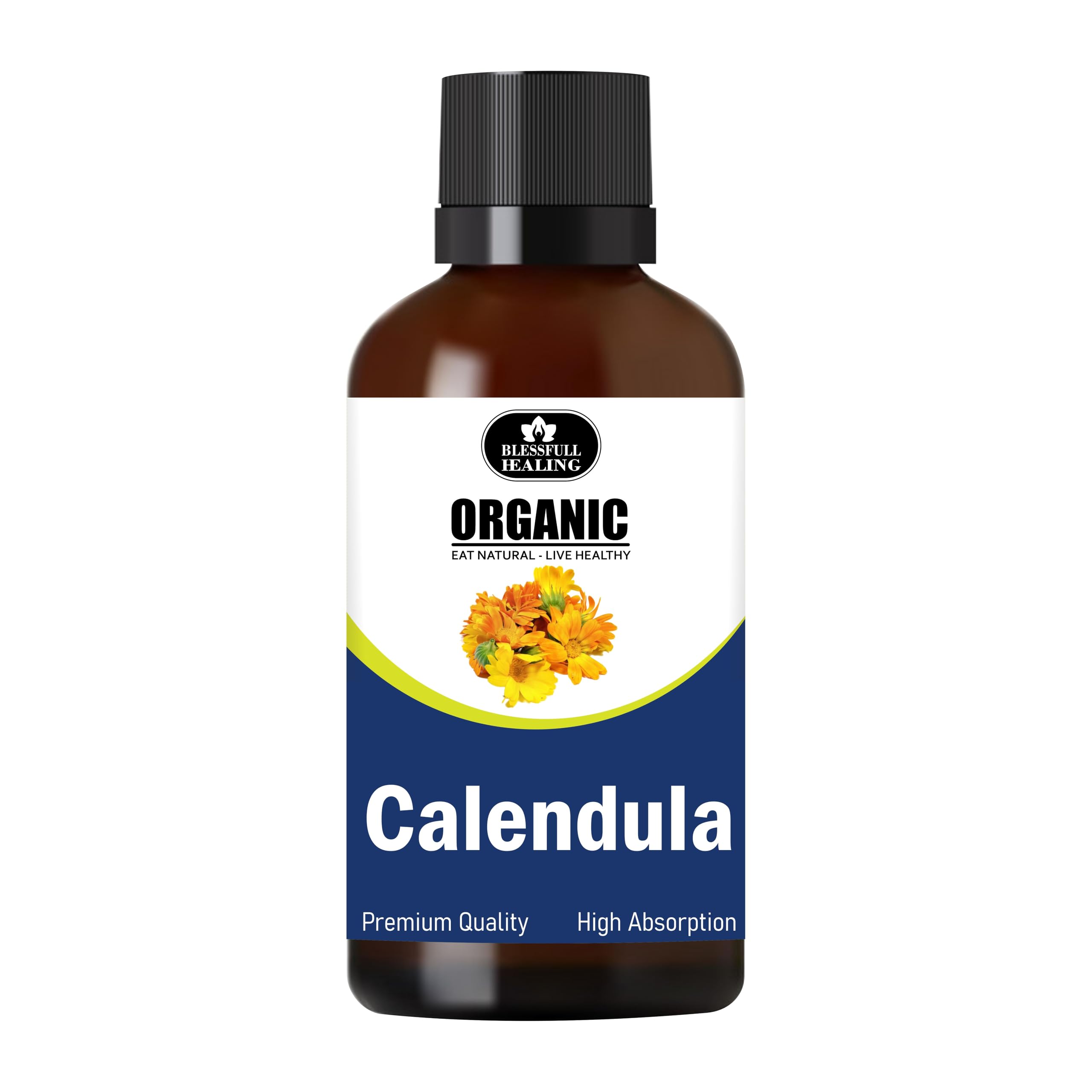Blessfull Healing Calendula Oil 1 Oz(Ounce) with Liquid Droper