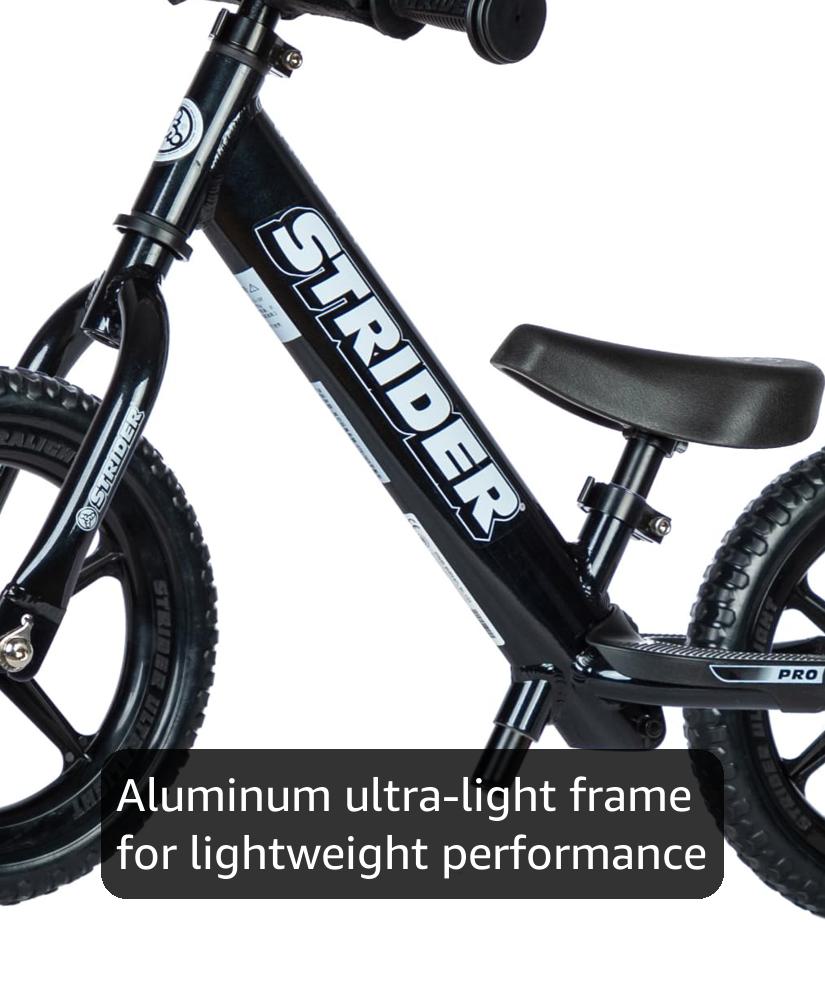 Amazon.com: Strider 12 Pro Bike, Black Pearl - No Pedal Balance
