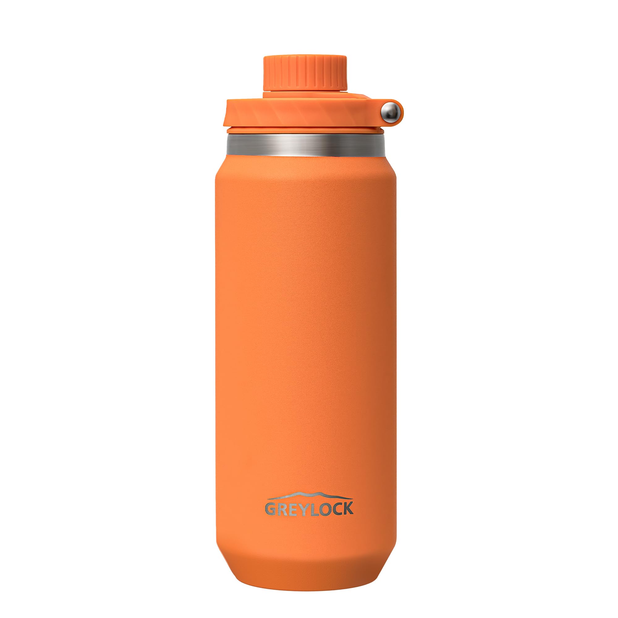 Greylock 20 oz Insulated Water Bottle with Straw Lid, Reusable Stainless Steel Sports Water Bottles with Foldable Handle, Leak Proof, Double-Wall