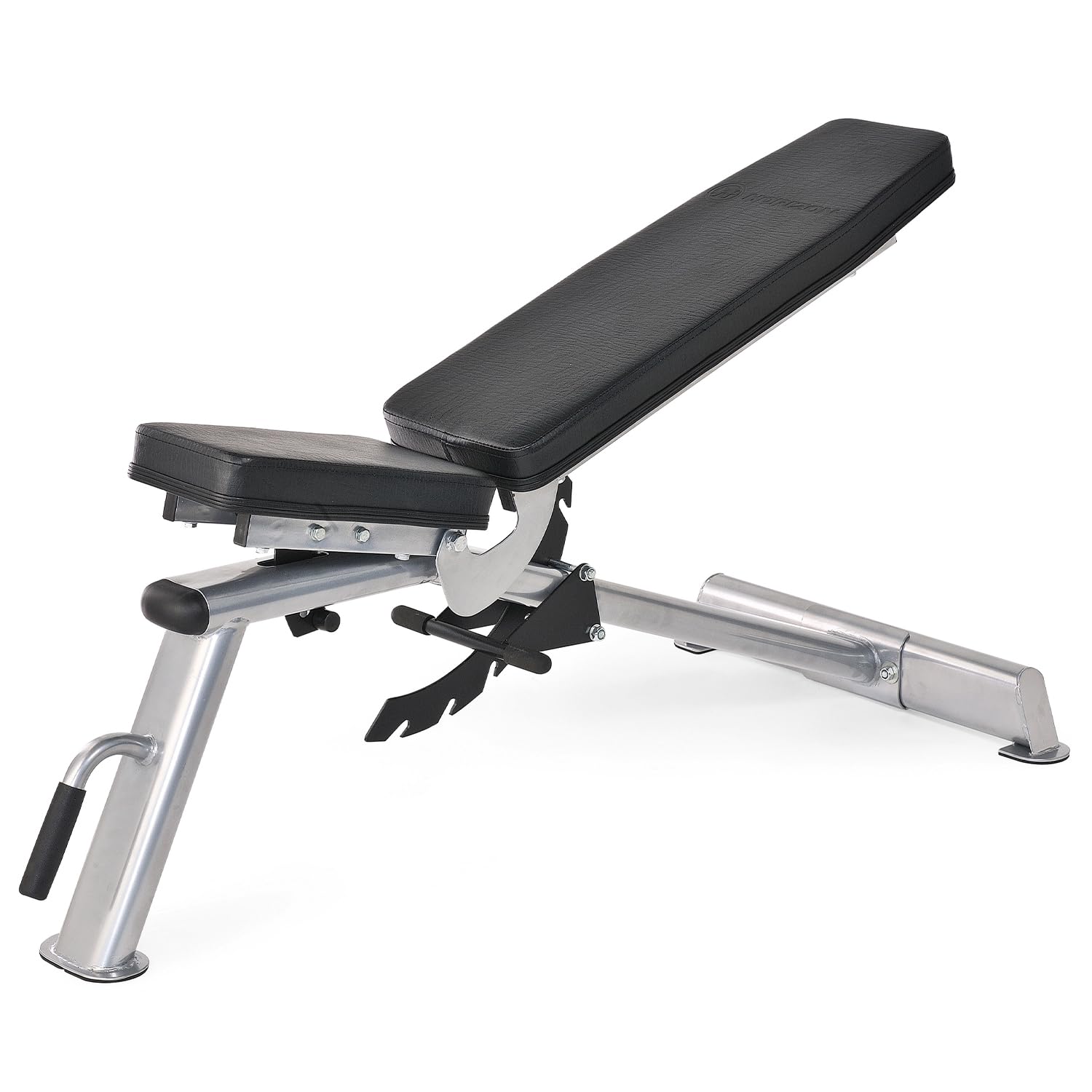 Horizon Fitness Adonis Multifunktionsbank – robuste 100 x 50 mm Rahmenkonstruktion, Flach-/Schräg-/Negativbank mit verstellbarer Rückenlehne
