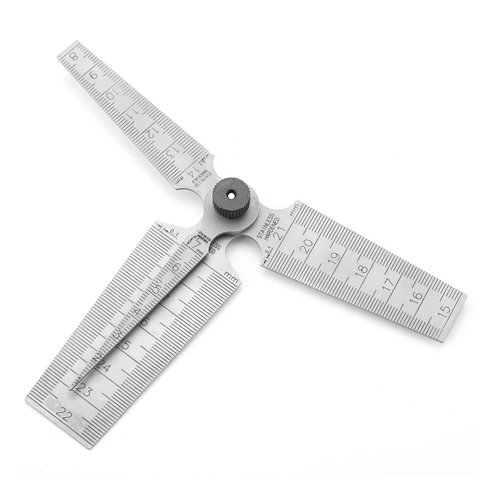 Juego de galgas de espesores, Herramienta de medición espesores, calibre tamaño orificio, 1 juego, cónico soldadura acero inoxidable, reglas, herramienta inspección orificios