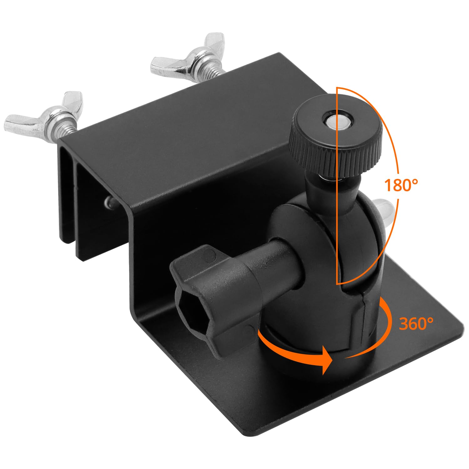 QWORK® Universal Camera Mount for Gutter - Compatible with Arlo/Blink Cameras - 360° Swivel & Tilt -with Screw Adapter - Image 3