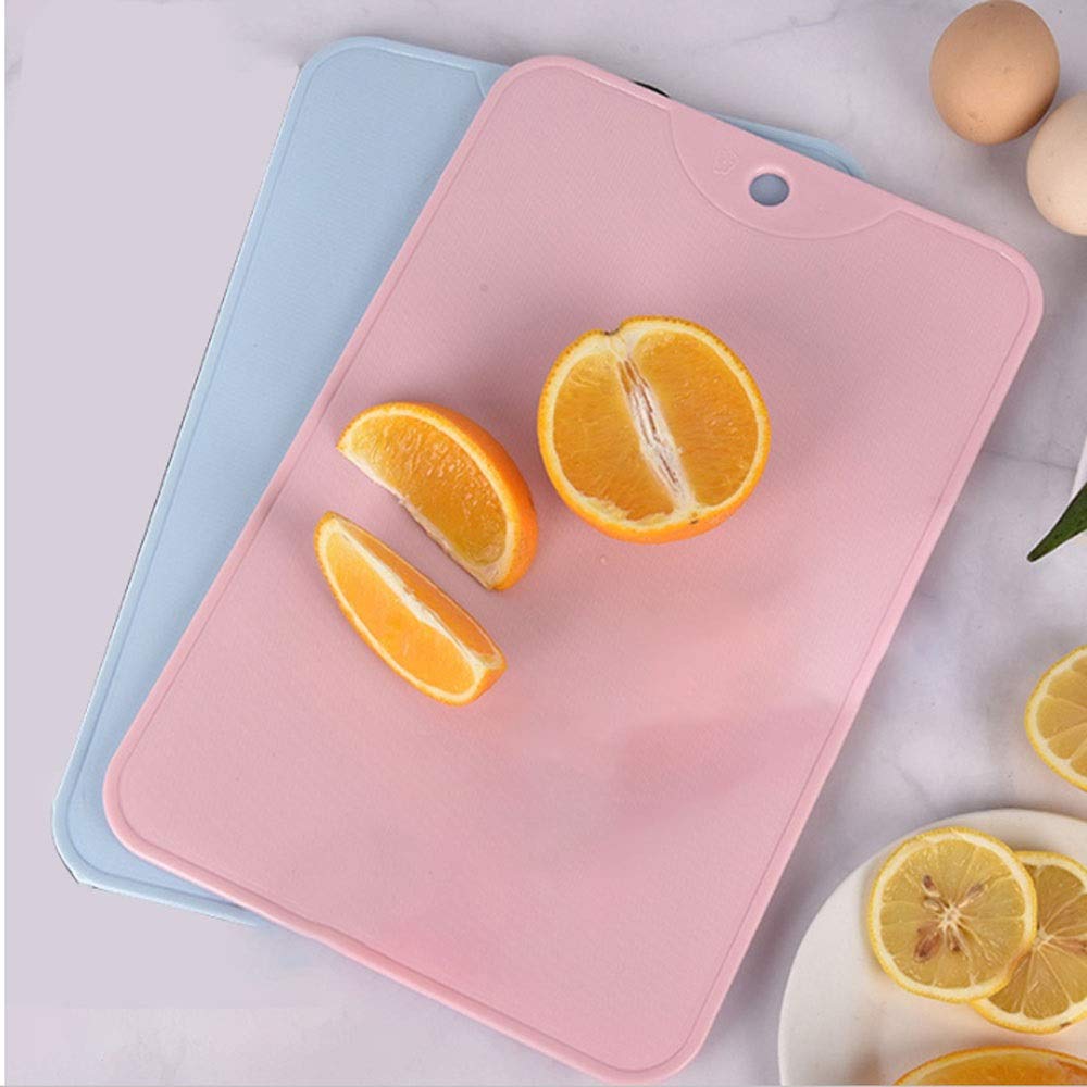 Tabla de cortar de plástico para el hogar, tabla de cortar, antideslizante, para cocina, suministros de cocina (2)