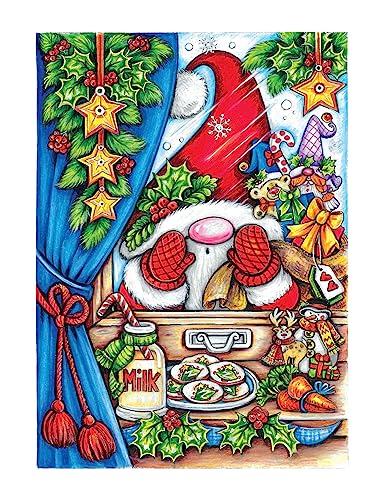 Creative Haven Christmas Gnomes Coloring Book (Adult Coloring Books: Christmas) - Image 8
