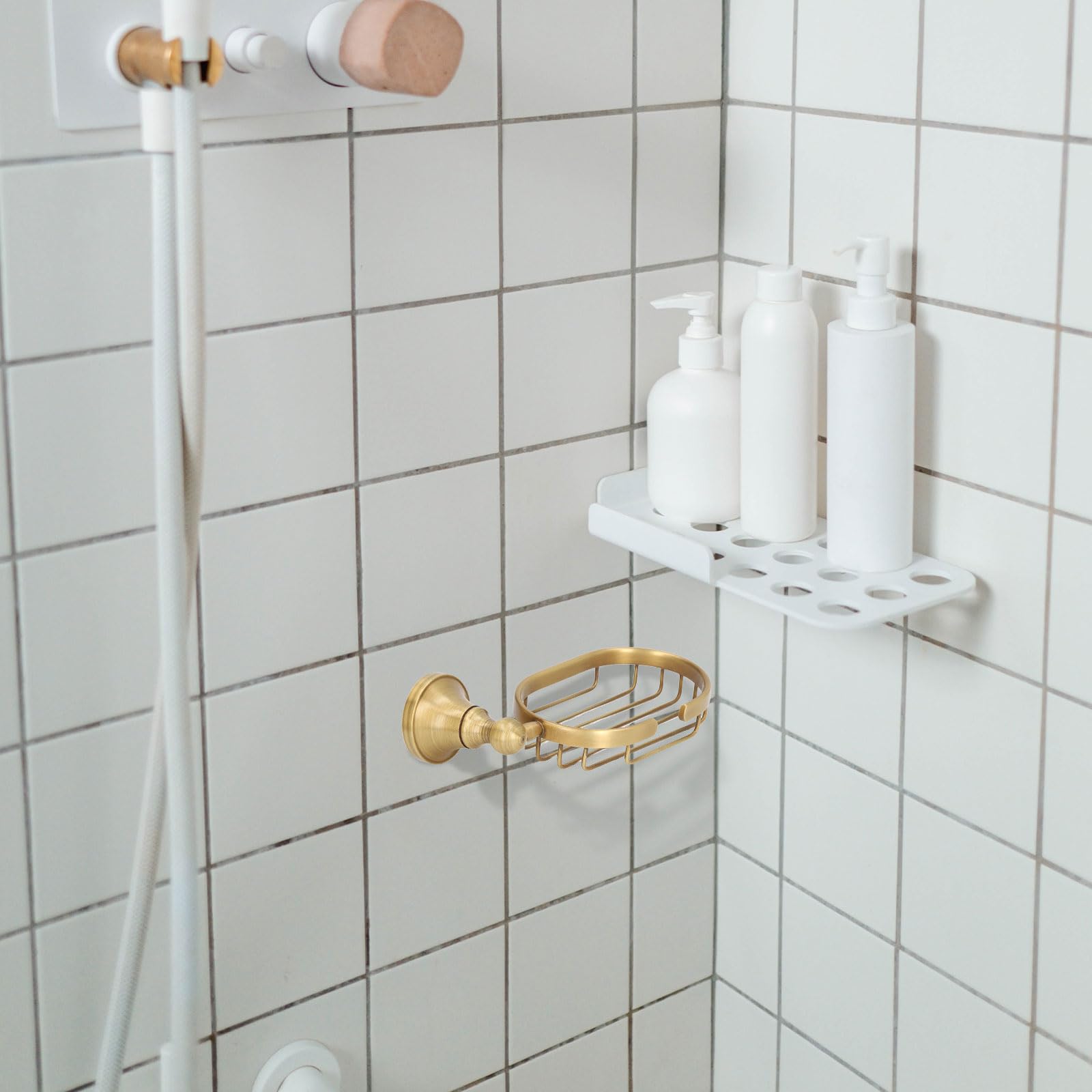Support De Rangement Pour Robinet Doré Élégant - Panier à Savon Acier Inoxydable Avec Porte-Éponge Réglable Pour Cuisine Et Salle De Bain