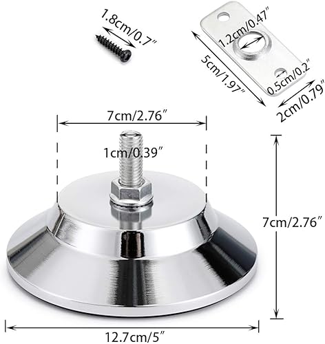 Miniatura 2 de OwnMy 4 niveladores de patas de mesa de billar/billar, elevadores de nivelación para mesa de fútbol/fútbol, mesa de ping pong, mesa de hockey de