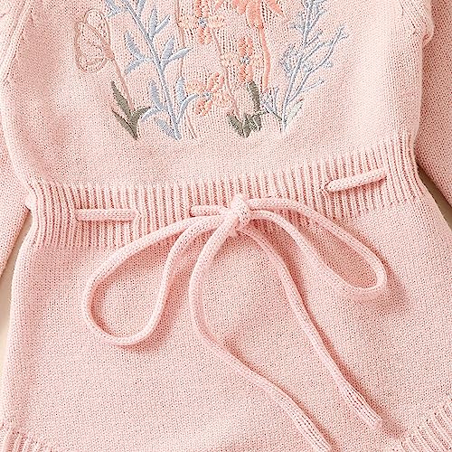 MERSARIPHY Baby Girl Sweater Romper Embroidery Baby Sweatshirt Romper Baby Girl Knit Sweater Fall Winter Clothes4