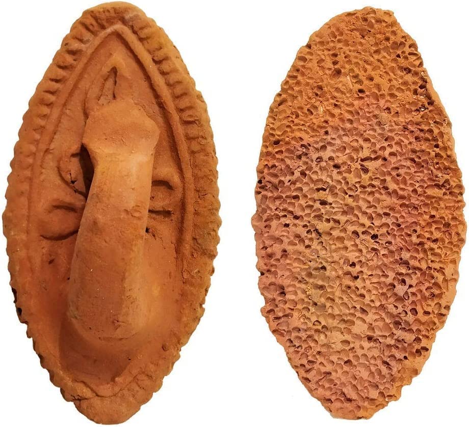 Natural Pumice Stone Foot Scrubber | Handmade Organic Clay | Eco-Friendly | Dead Skin Remover | Women Men Unisex | Pack of 4-image-31