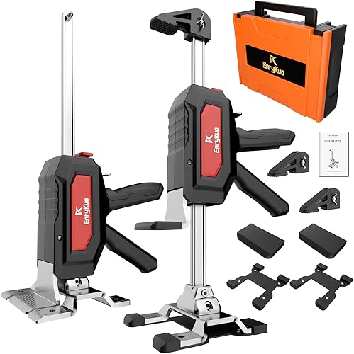 Miniatura 8 de Paquete de 2 gatos de brazo de ahorro de mano de trabajo, gatos elevadores de muebles multifuncionales de 15.5 pulgadas para instalar gabinetes y