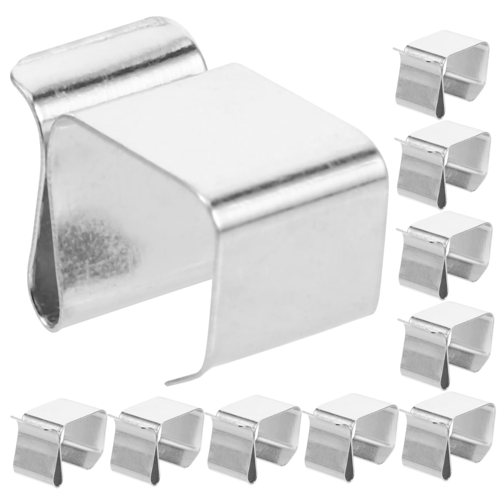 Gadpiparty 200piezas Clips Metálicos Para Navideñas Soporte De Fijación Para Decoraciones De Fiesta y Jardín Clips Para Cuerdas De Exteriores Instalación y