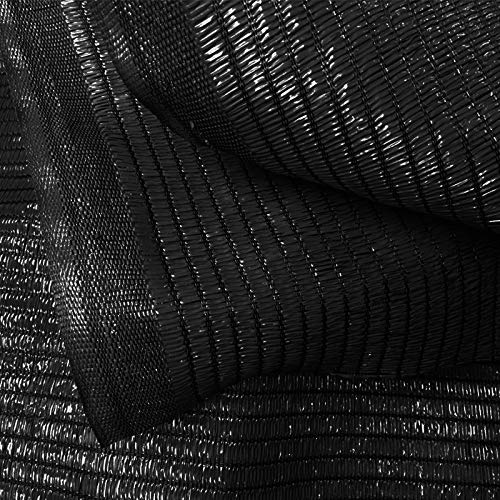 BONERVA Malla Plana De Sombreo Y Ocultación Negro - Medida 1,5 Alto X 100 Largo