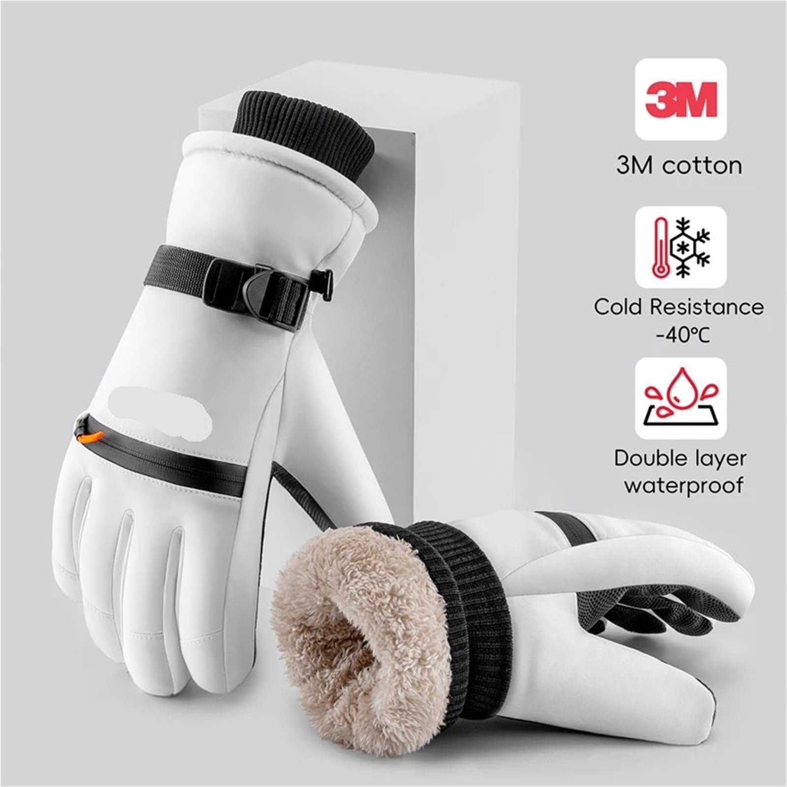 Guantes de esquí Unisex for Invierno: Impermeables, cálidos y térmicos, compatibles con Pantallas táctiles, Ideales for Ciclismo, Running y Deportes al Aire Libre. Accesorios