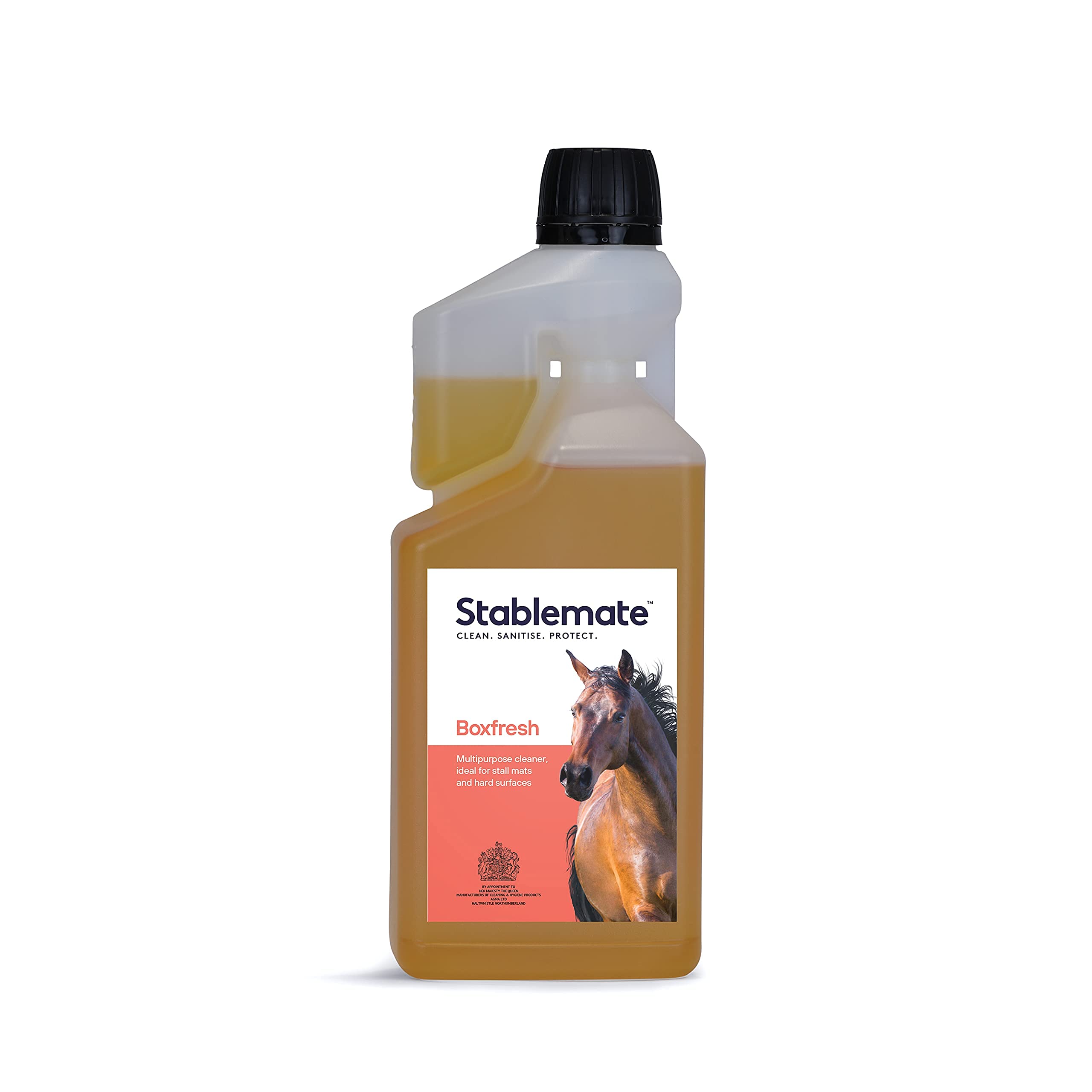 StablemateStablemate BoxFresh Stable and Yard Cleaner - 1 LITRE DOSING BOTTLE - Pine-Scented Detergent Stable Cleaner | Cleans and Deodourises your Horse's Stable